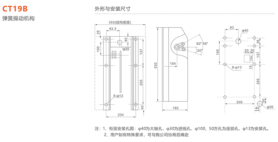 人民電器 CT19B型彈簧操動(dòng)機(jī)構(gòu)