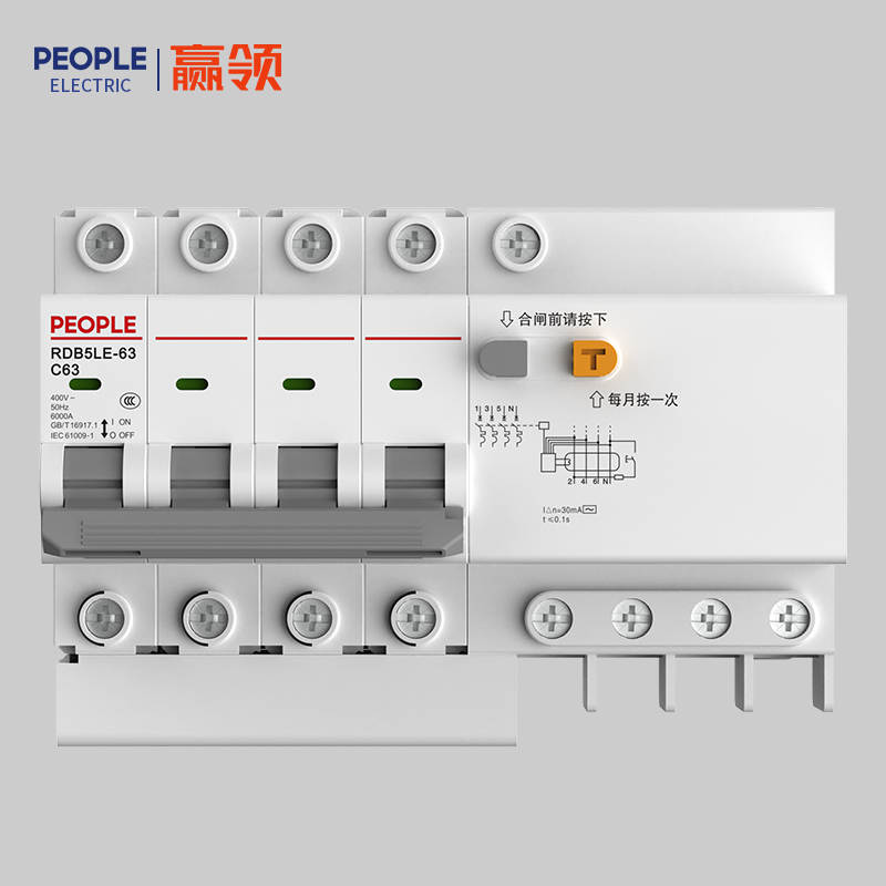 人民電器RDB5LE-63系列剩余電流動(dòng)作斷路器 