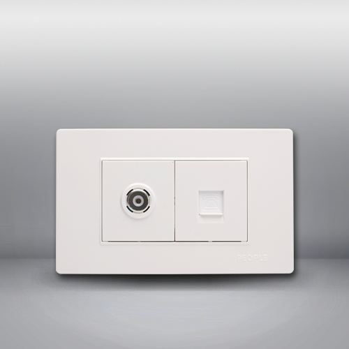 人民電器，人民電器集團，人民電器集團有限公司，中國人民電器，電視電話插座(R118H)