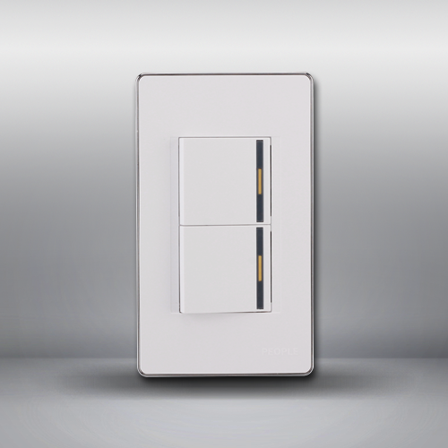 人民電器，人民電器集團，人民電器集團有限公司，中國人民電器，二聯(lián)單控開關(guān)(R120WF)