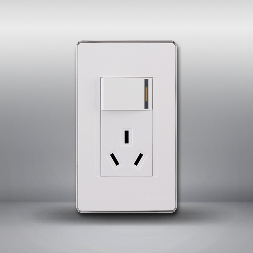 人民電器，人民電器集團，人民電器集團有限公司，中國人民電器，一聯(lián)單孔帶16A三極插座(R120WF)