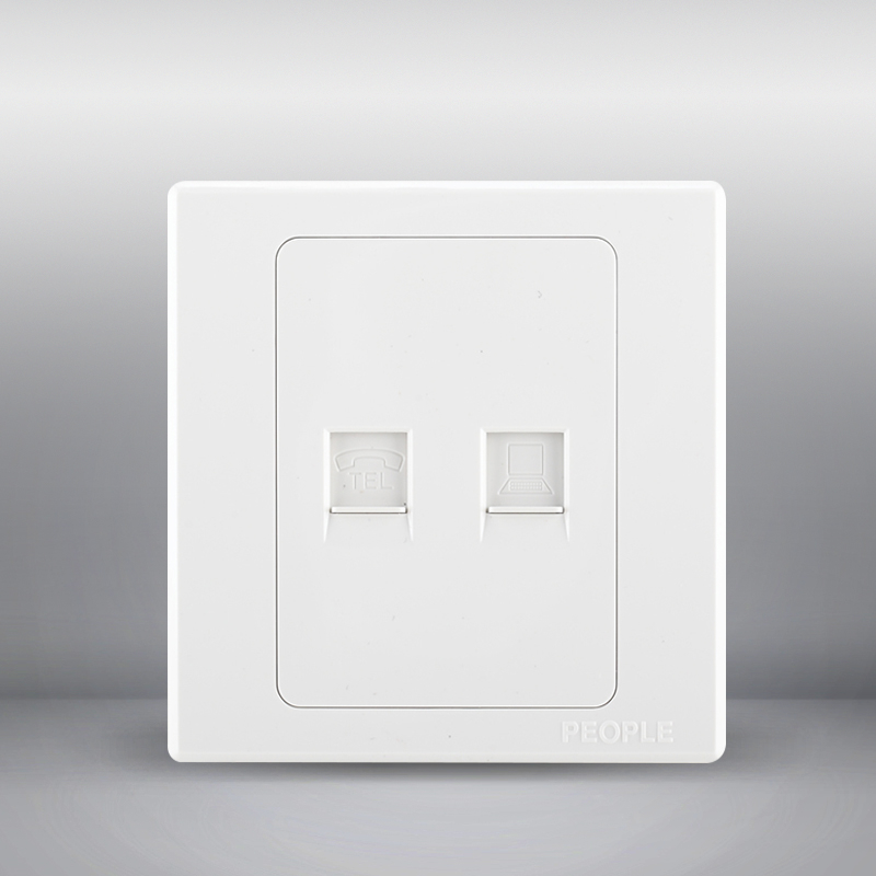 人民電器，人民電器集團，人民電器集團有限公司，中國人民電器，一聯(lián)電話電腦插座(R86D)